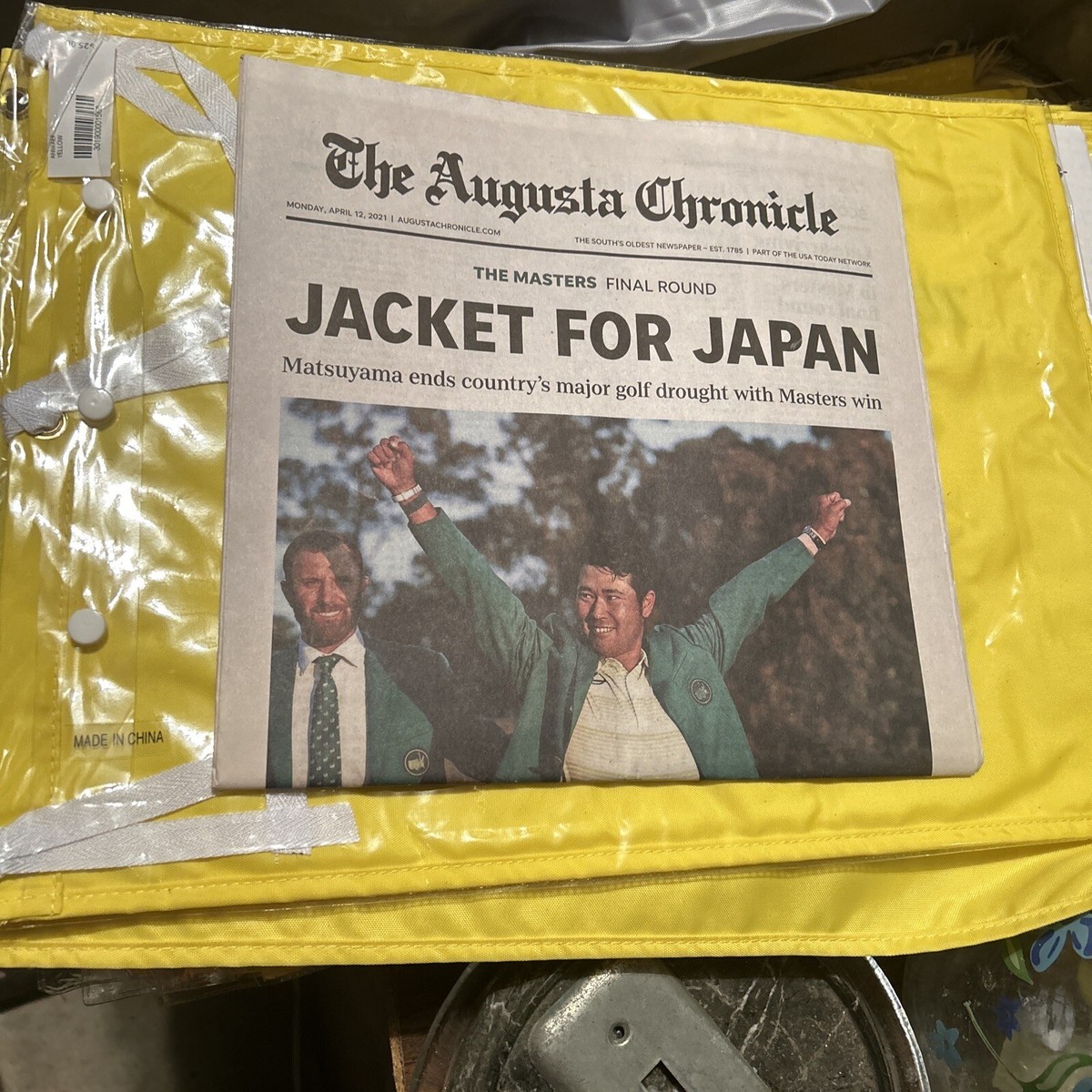 Masters 2021 Champion Augusta Chronicle 04/12/21 “Jacket For