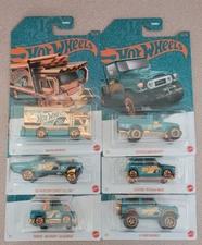 Hot Wheels 2024 56th Anniversary Pearl and Chrome Mix 1 Set of 6 with Chase