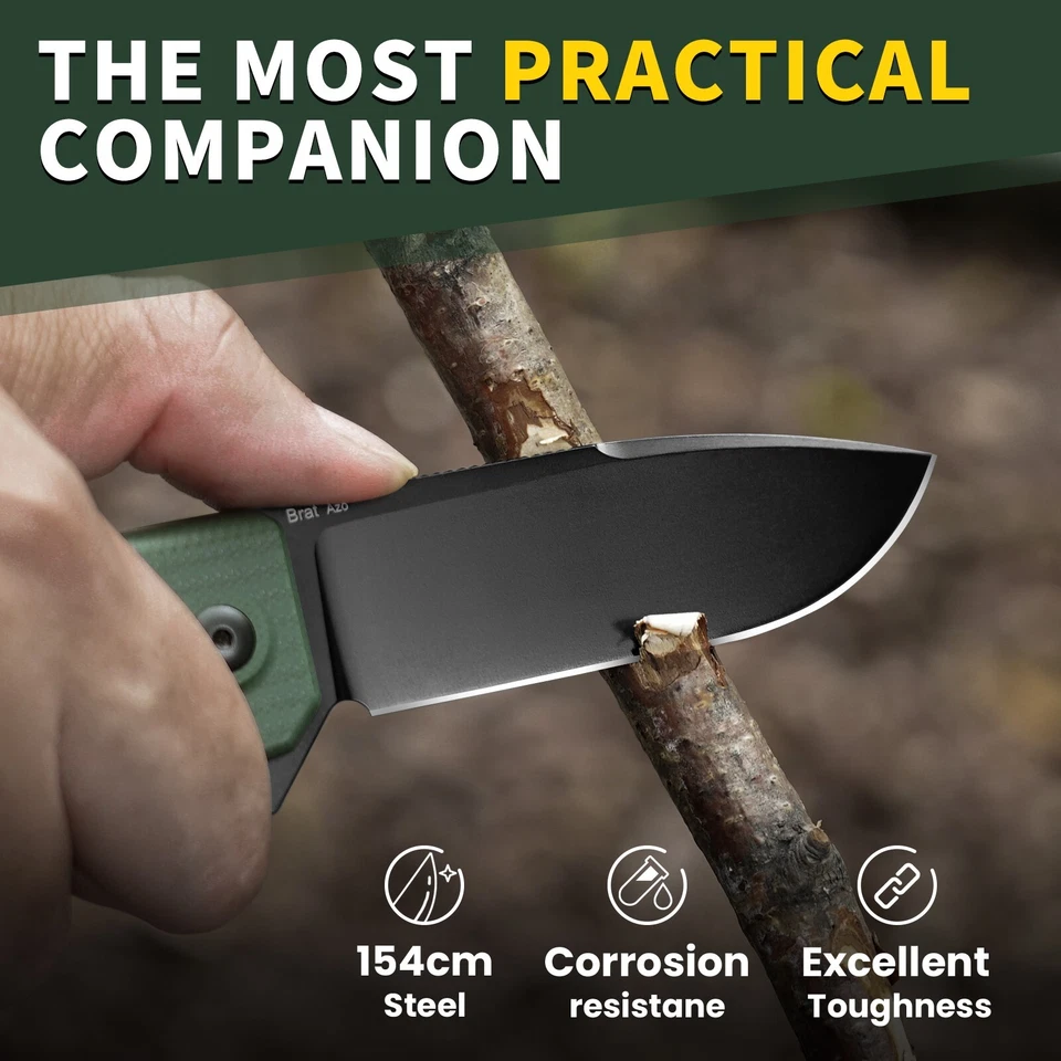 Kizer Brat Drop Point Folding Pocket 154CM Steel Blade G10 Handle V3630C2 - Image 3 of 4