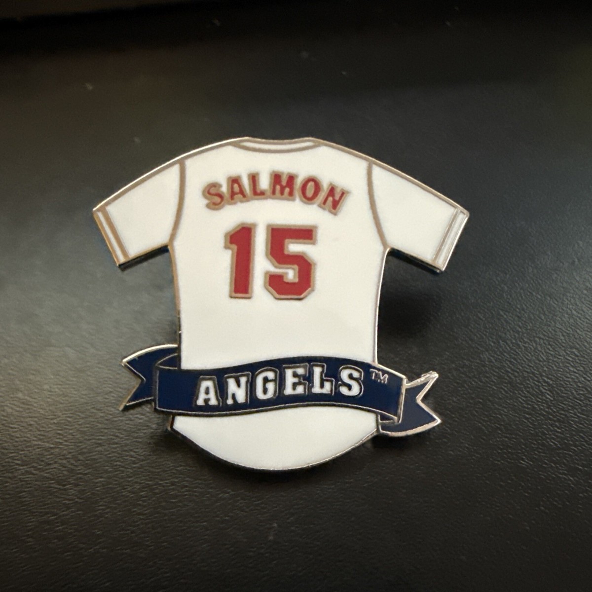 Tim Salmon Los Angeles Angels Jersey #15 MLB baseball Lapel Pin