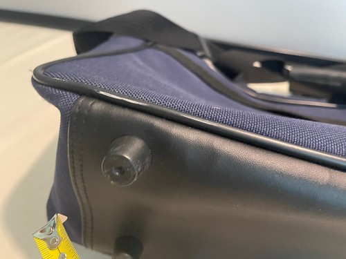 13 inches Protocol Carry On Travel Shoulder Bag Navy Blue PRE-OWNED - Picture 9 of 9