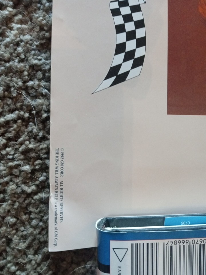 Richard Petty Vintage Poster 1992 NASCAR The King Will Always Rule 36"x24" eBay