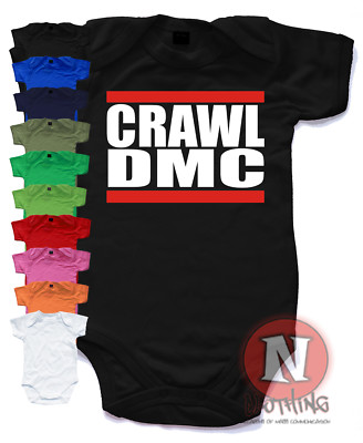 Naughtees Clothing Strampler CRAWL DMC in RUN DMC Baumwolle Baby Weste Babyanzug