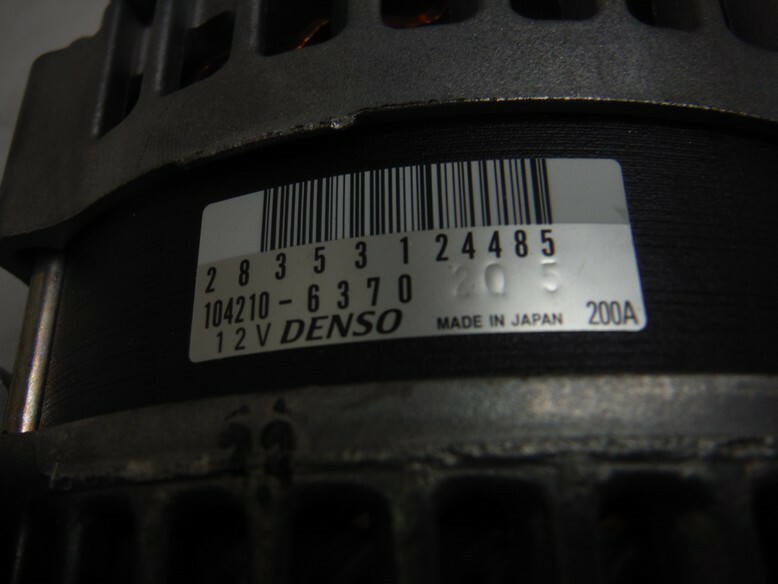 MASERATI QUATTROPORTE GHIBLI ALTERNATOR ASSEMBLY 1042106370