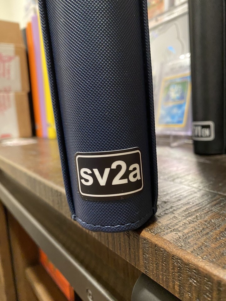 Pokemon TCG Binder Sticker Label Sv2a Sticker (Front and Side