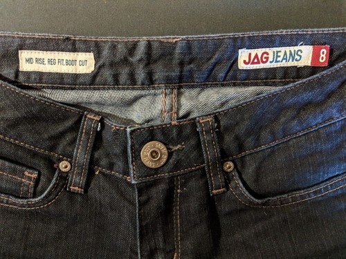 WOMEN'S JAG JEANS BOOTCUT STRETCH GREY SIZE 8 INSEAM 33" NEW - Picture 7 of 10