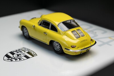 3D Frame Model Diecast Car Wall Art 1:43 Porsche 356 Carrera 2 1964 Yellow