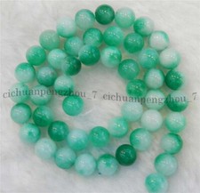 Multicolor Green Jade 6/8/10/12/14mm Round Natural Gemstone Loose Beads 15"