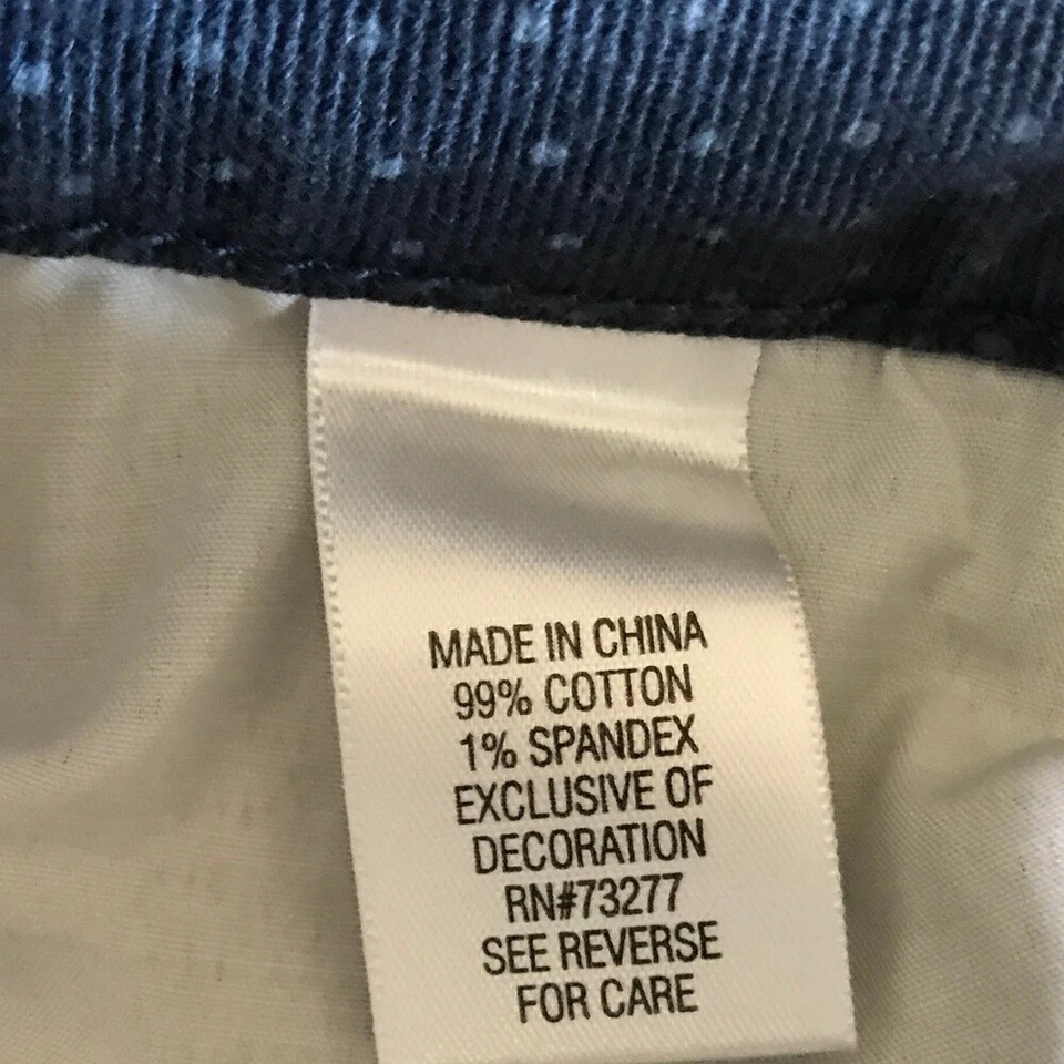 Elle Blue Cotton Dotted Bermuda Shorts 4 - Image 3 of 4