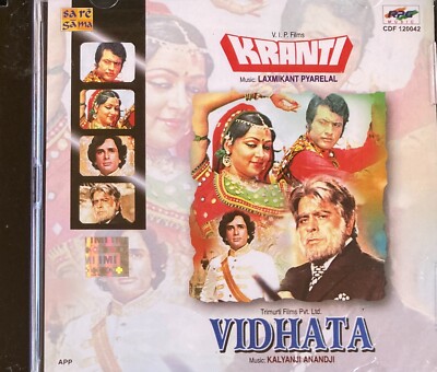 KRANTI / VIDHATA CD Laxmikant Pyarelal / Kalyanji Anandji * BOLLYWOOD HINDI