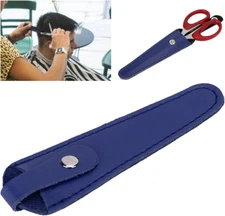 Salon Hair Scissor Bag, Scissors Safety Sheath Bag, Professional PU Leather Scis