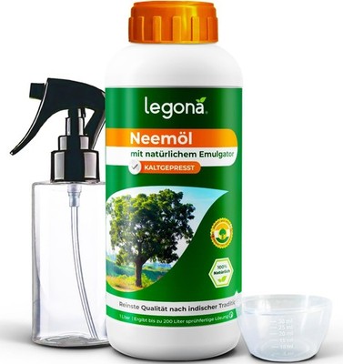 Legona Neemöl  1 L Konzentrat für bis zu 200 L Lösung mit Emulgator - kurzes MHD