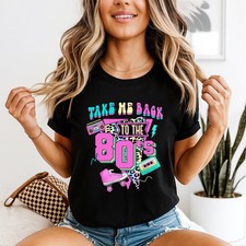I Love The 80S Womens Tshirt Retro Fancy Dress Party Pop Star Tee
