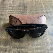Ray-Ban RB2140F Square Sunglasses Black Frame/Black Tinted Lens 54-18 UV