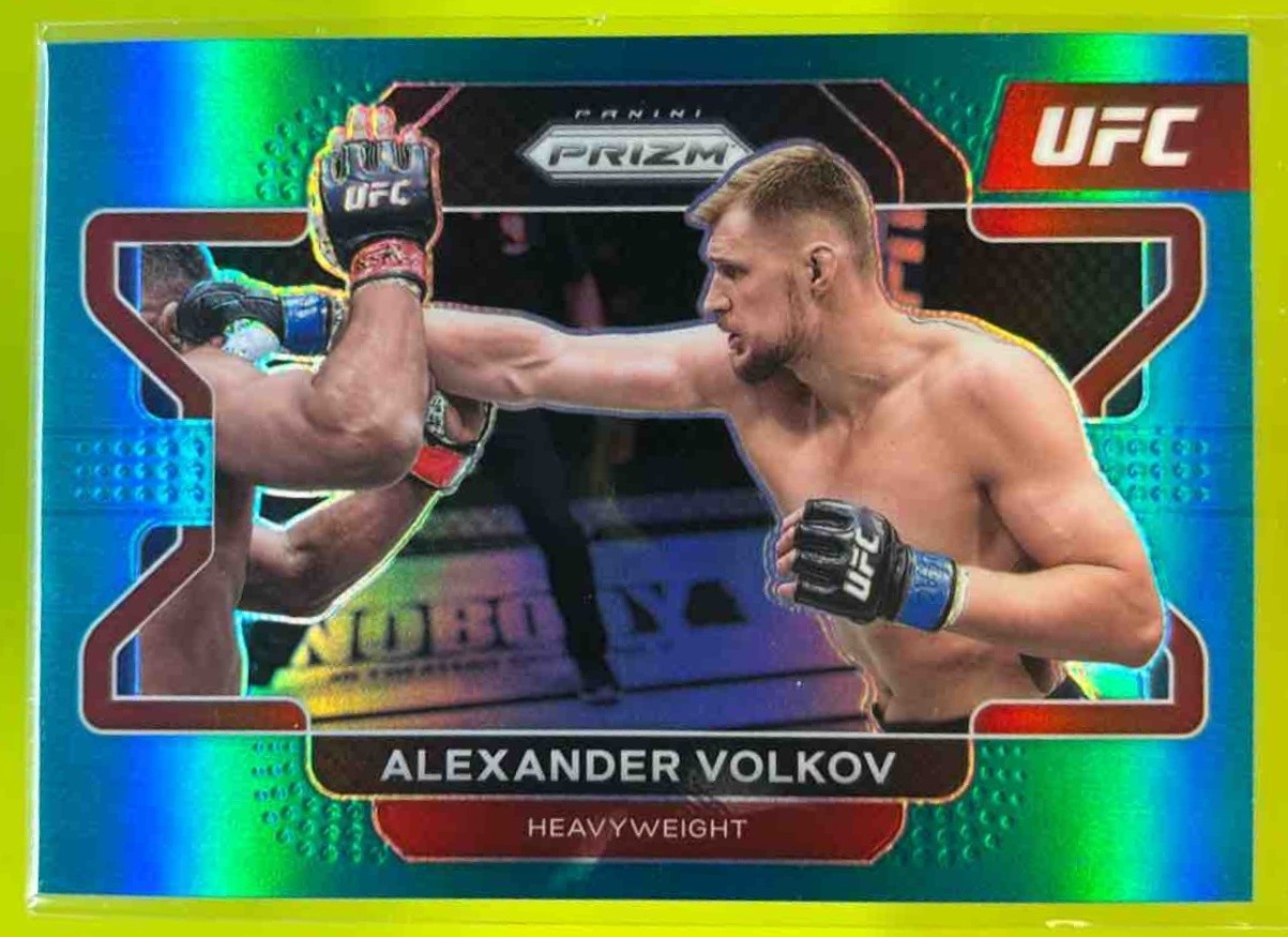 2022 Panini Prizm UFC Alexander Volkov Teal Prizms /49 #45