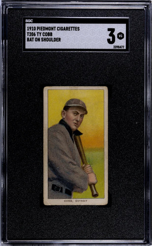 Ty Cobb [Bat off Shoulder] 1909 T206 Piedmont 350 card