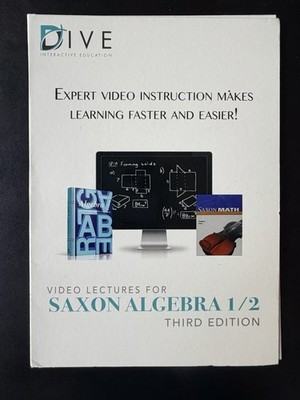 VIDEO LECTURES FOR SAXON ALGEBRA 1/2 THIRD EDITION