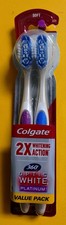 Colgate 360 Optic White Whitening Toothbrush. Helps Remove Stains. Soft. 2 Count