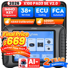 2026 XTOOL X100 PAD3 SE V2.0 IMMO Key Program...