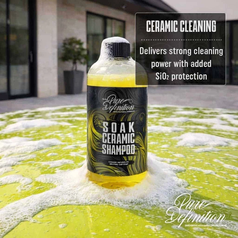 Ceramic Car Shampoo Wash Soak Soap 1000ML PH Neutral Cleaning Pure Definition - Image 3 of 4