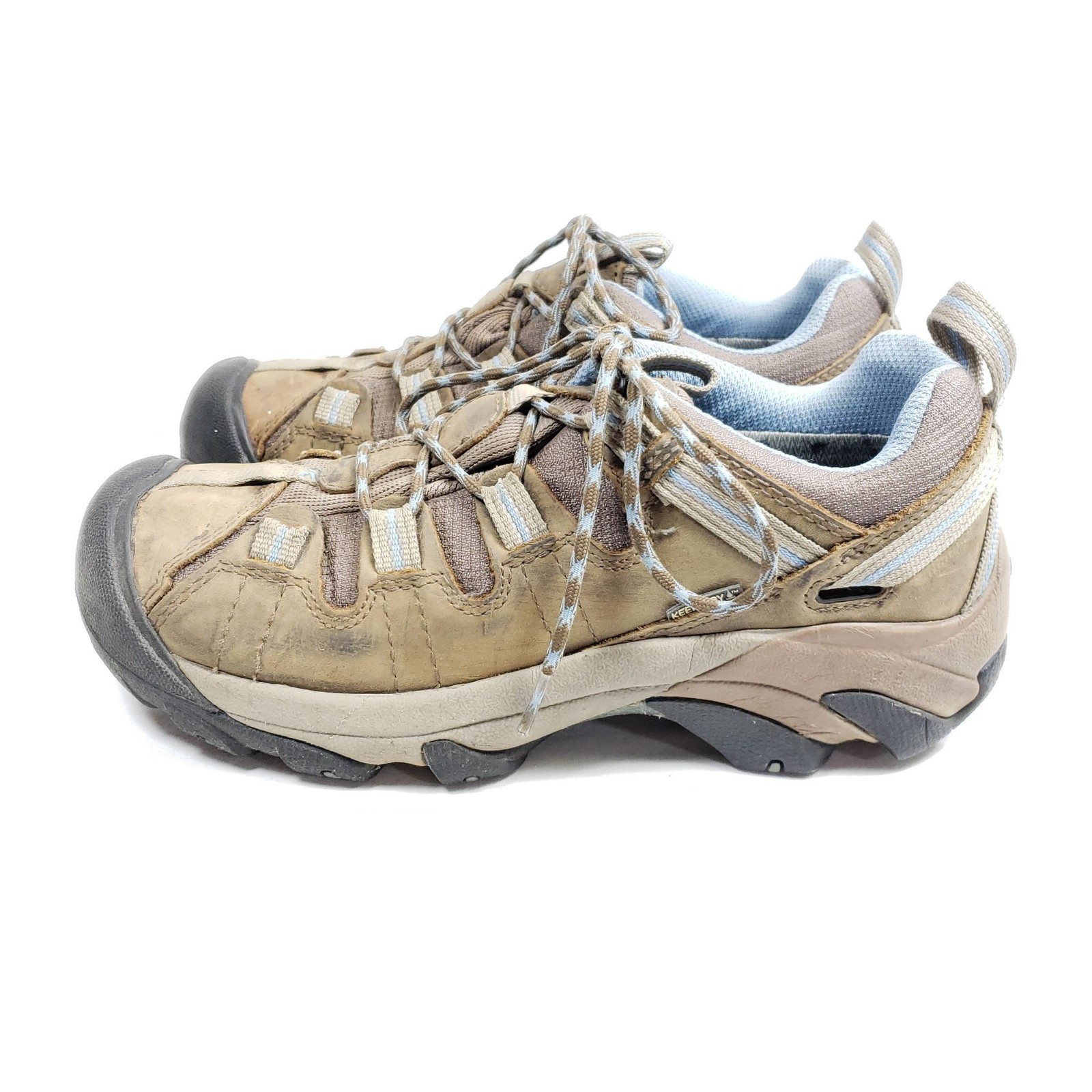 Scarpe da trekking Keen da donna taglia 7 5 in pelle grigia