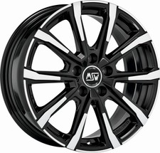 4x Sommerräder MSW 79 für Volkswagen Polo VI AW 16 Zoll Felgen 195