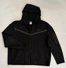 Nike Tech Fleece Wind Runner Full Zip Hoodie Herren 3XL HV0949-010 Schwarz