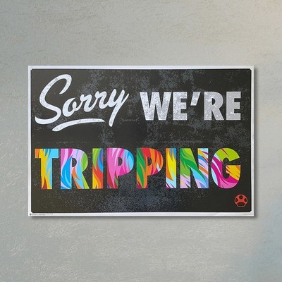 Sorry We re Tripping Quotes Art Poster Large Canvas Wall Print