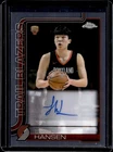 2025-26 Topps Chrome Yang Hansen Auto Autograph RC #TCAR-YH Trail Blazers Rookie