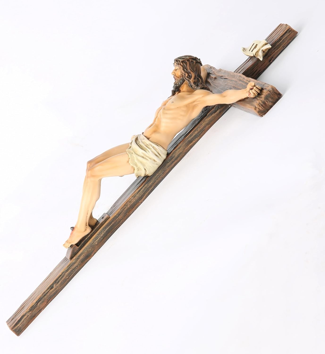 10 inch Handmade Wall Cross Realistic Crucifix INRI Jesus Christ ...