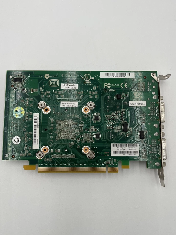 HP Quadro FX 370 256MB 64-bit GDDR2 PCI Express x16 Workstation Video Card - Image 4 of 4