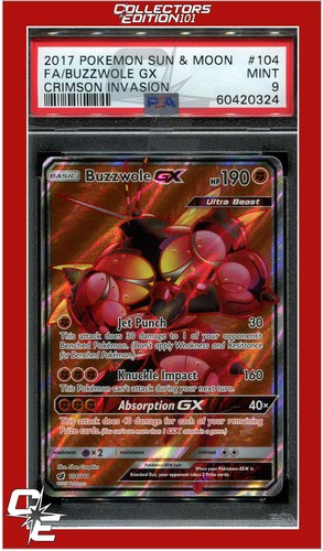 Buzzwole-GX graded PSA 9 for sale on eBay