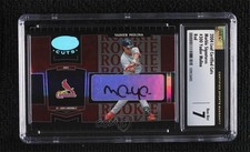 2004 Leaf Certified Cuts Marble Red Signatures Yadier Molina CSG 7 Auto 0rm6