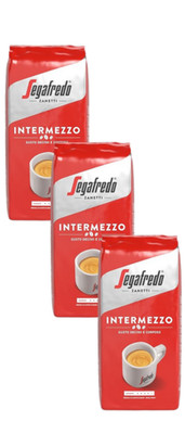 3 Segafredo Intermezzo Coffee Espresso Beans 1kg (Pack of 3)
