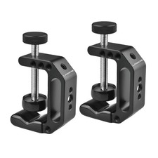 C Clamp Camera Mount with 1/4    and 3/8    Threaded Holes - 4.5cm Jaw Opening ...