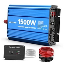 1500 Watt Pure Sine Wave Power Inverter, 12 Vdc to 110 Vdc to 120 12V-1500w