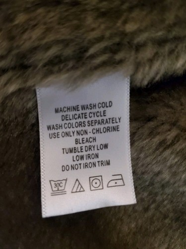 Vtg Look Penny Lane Coat Women's Size 1XL Shaggy Faux Fur Outerwear Y2K Toggle - Picture 11 of 14