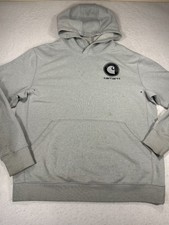 Carhartt Force Hoodie Mens Large Heather Gray French Terry Cotton Relaxed Fit