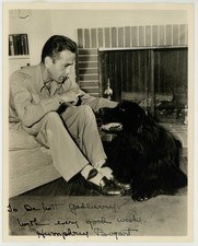 Humphrey Bogart 1940 Hand Signed Type 1 Photo 8x10 Actor, Autograph J14637