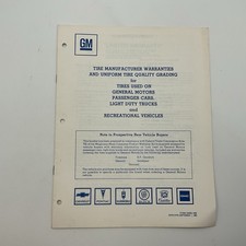 Vintage 1980 General Motors Manufacturer Warranties Booklet