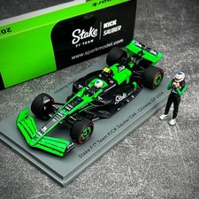 Coche modelo de carreras Spark 1/43 Zhou Guanyu 2024 Shanghai Station Sobo C44 F1