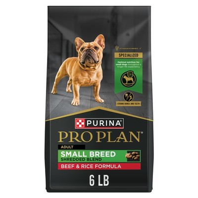 Purina Pro Plan Small Breed Dry Dog Food, Shredded Blend 6 Pound (Pack of 1) 