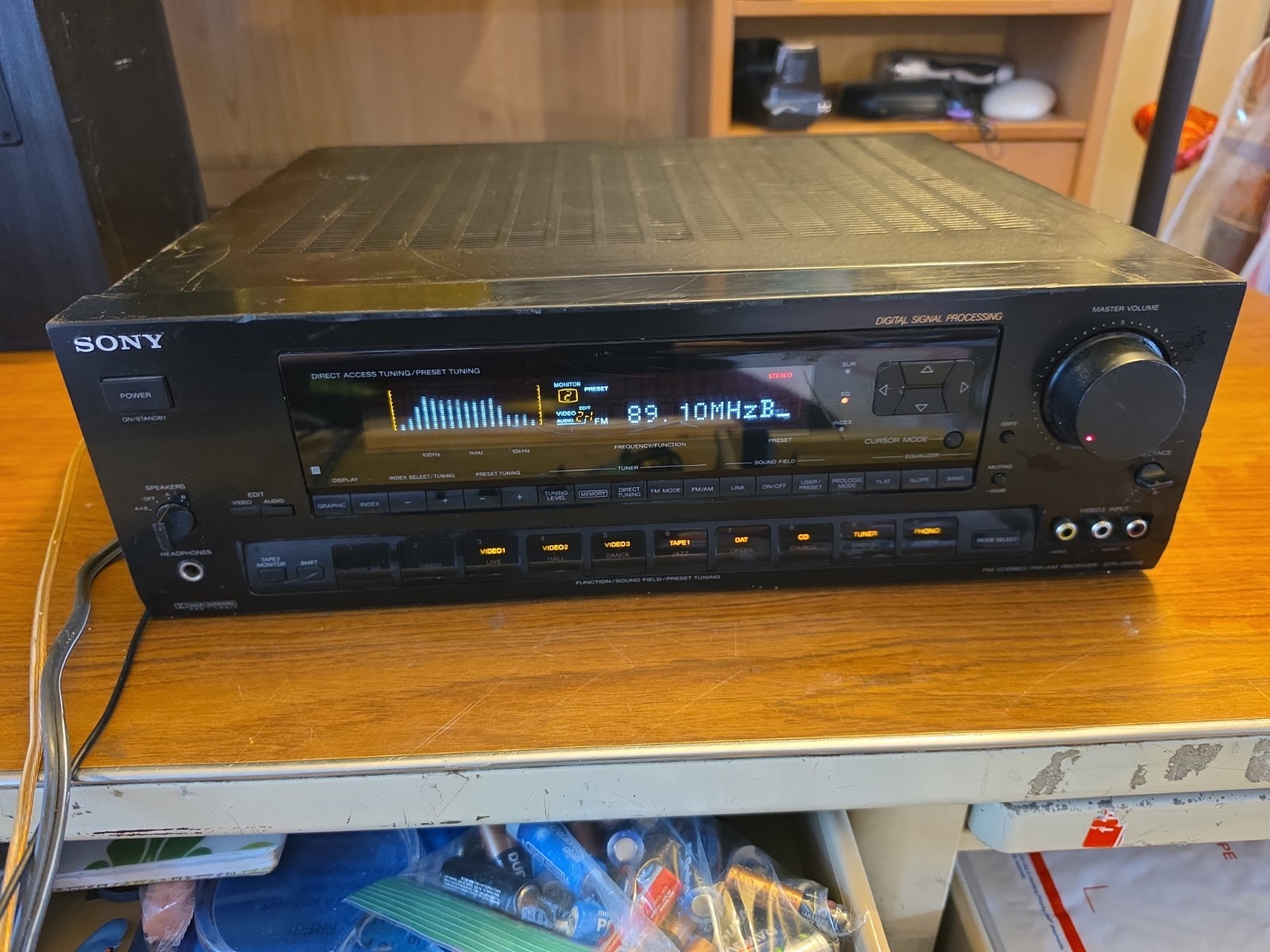 Sony Digital Signal Processing FM-AM Receiver STR-D1011S Audio/Video No Remote
