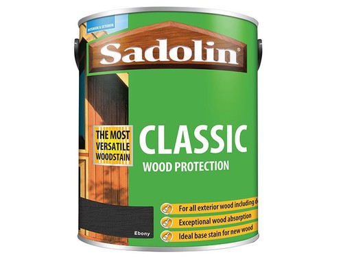 Sadolin Classic Wood Protection Ebony 5 litre - Picture 1 of 1