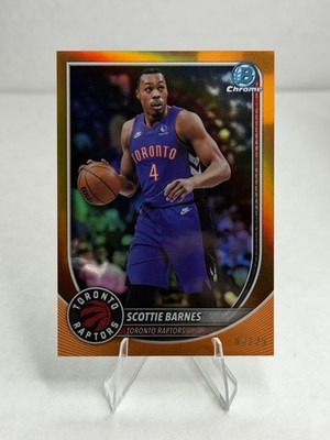 2025-26 Bowman #BCV-68 Scottie Barnes Chrome Orange Refractors #/25