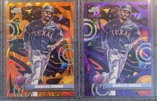 2025 Topps Cosmic Chrome - Marcus Semien #70 Orange Galactic Refractor /25