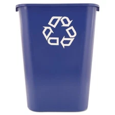 Rubbermaid Commercial 295773BE 41.25-qt. Deskside Recycle Bin - L, Blue New