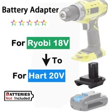 Adapter For HART 20V Li-ion Battery Convert to for Ryobi 18V Cordless Power Tool