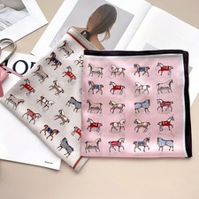 100 Mulberry Silk Scarf 20x20" Hair Neck Wrap for Women Luxury Small Square