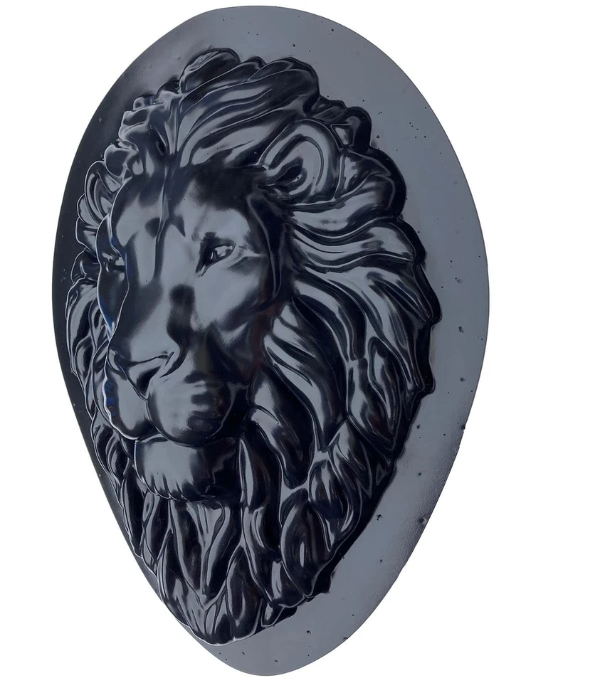 Molde para decoração de jardim cabeça de leão, molde de placa de cimento concreto, forma de rosto de leão... - Imagem 3 de 4